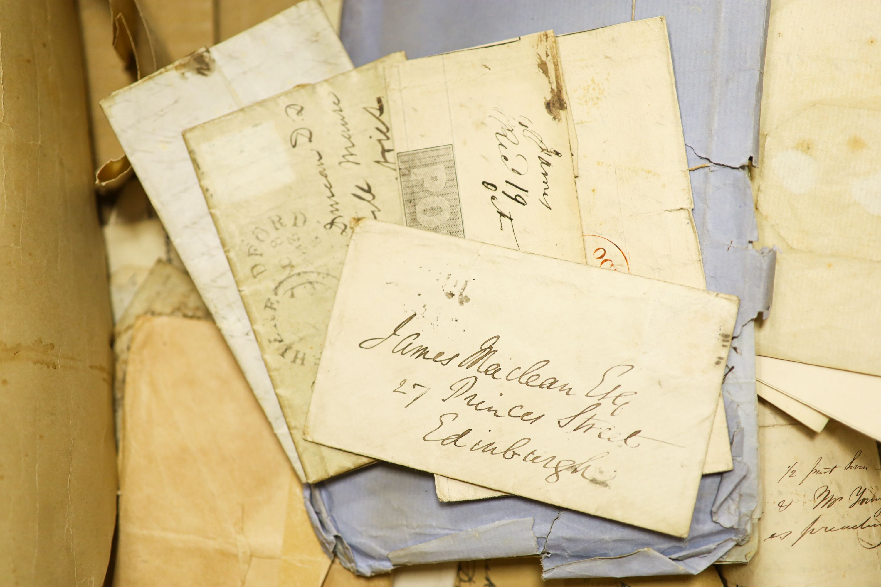 A group of 19th century correspondence